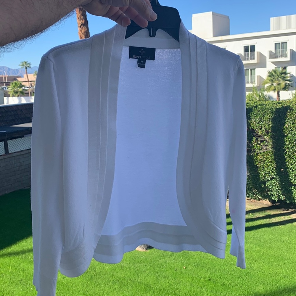 Ronni Nicole Triple Tier Shrug Cardigan